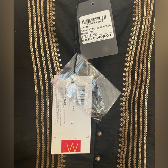 NWT Black Kurti- 10W - Picture 7 of 16